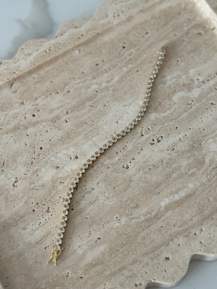 Bezel Tennis Bracelet