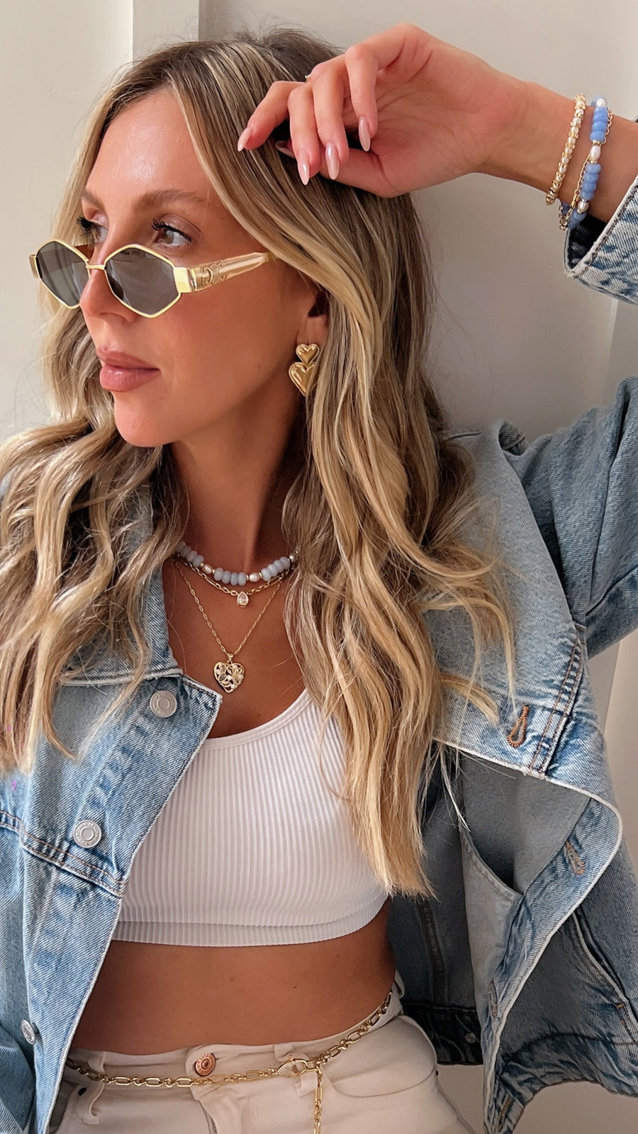Paloma Heart Bezel Necklace