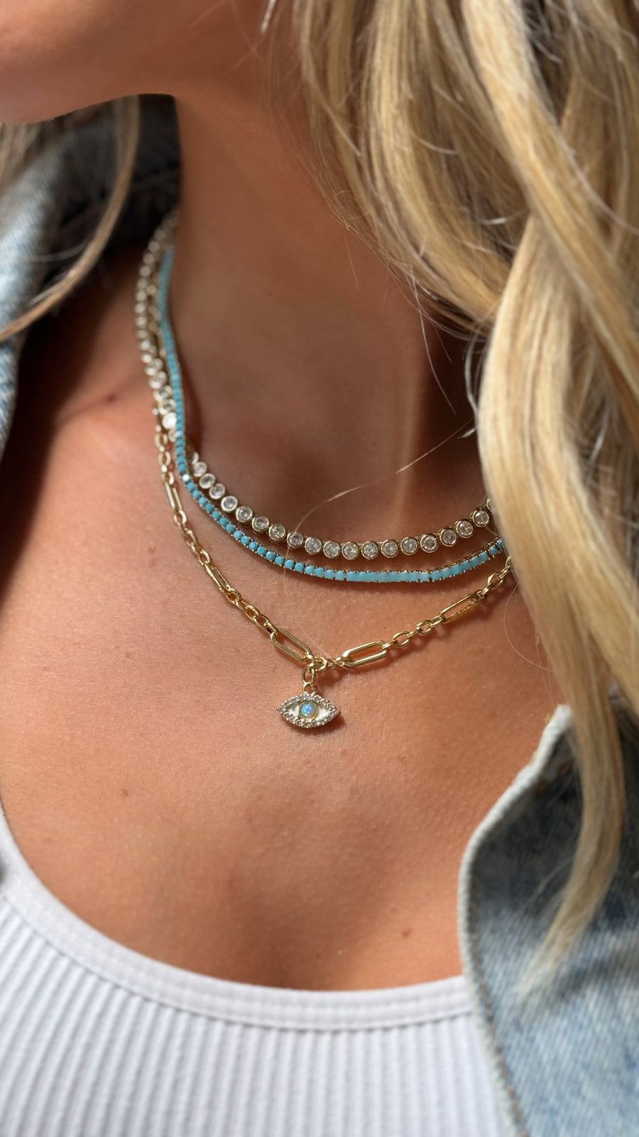 St Tropez Lucky Eye Necklace
