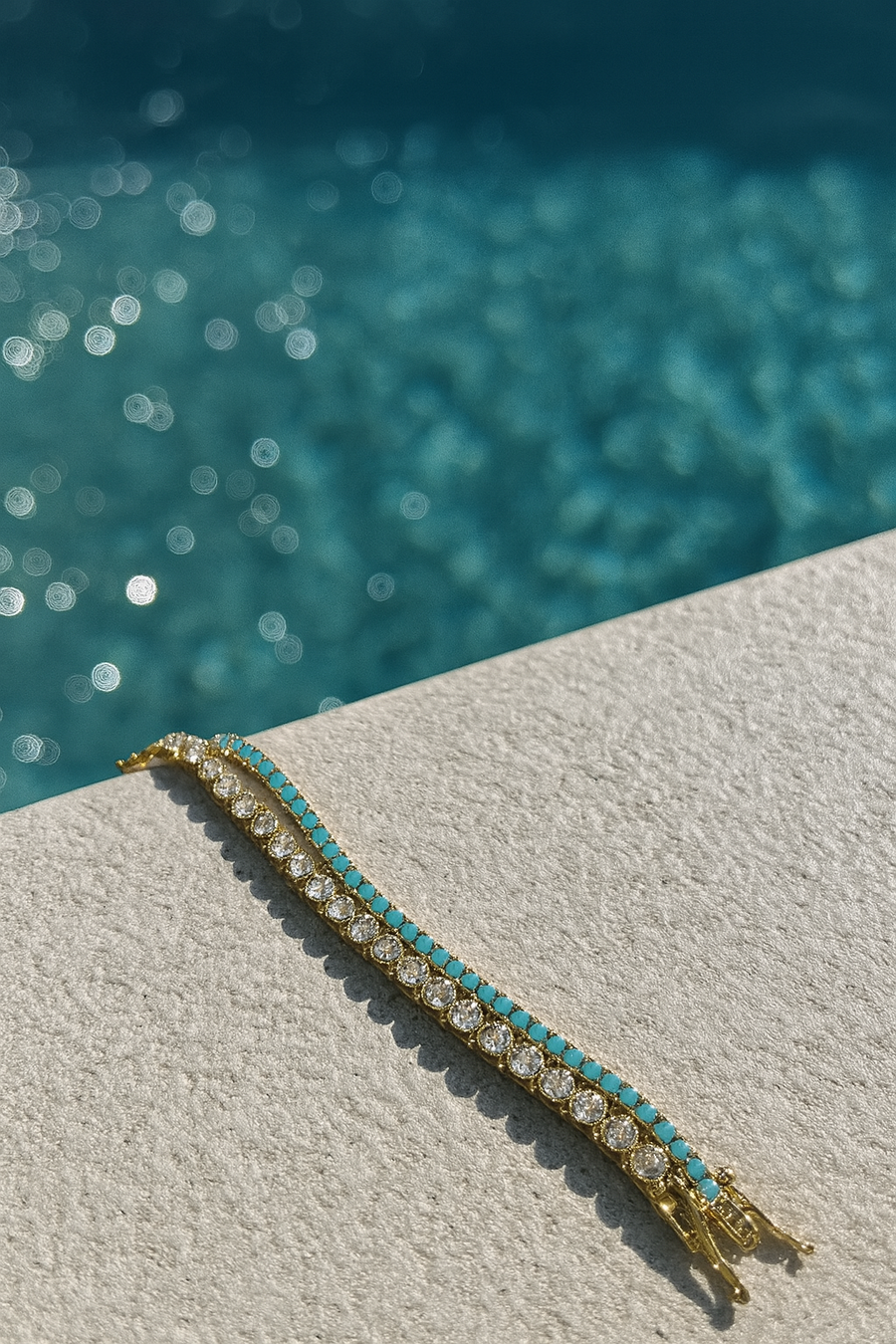 St Tropez Blue Tennis Bracelet