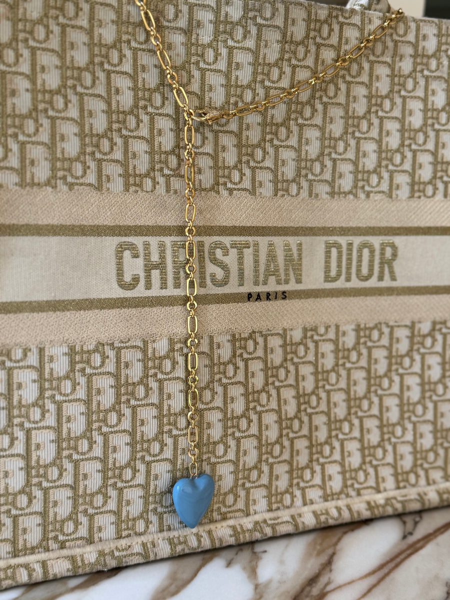 Blue Heart Belt Chain