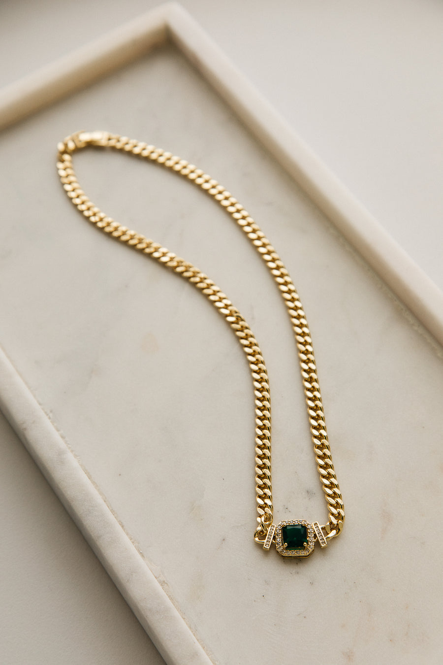Connie Emerald Green Necklace