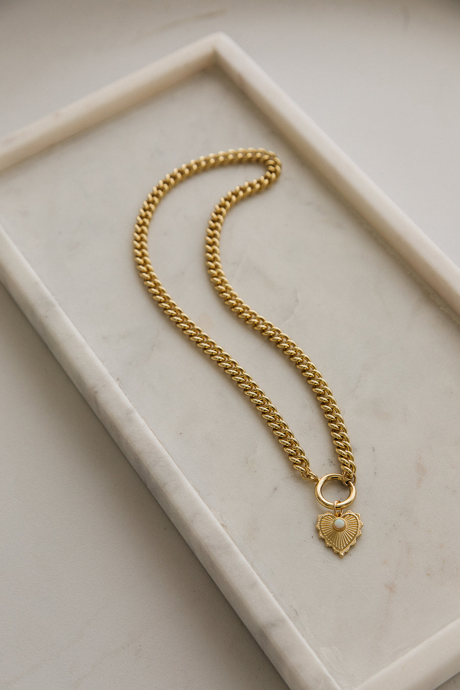 Kelsey Golden Heart Necklace