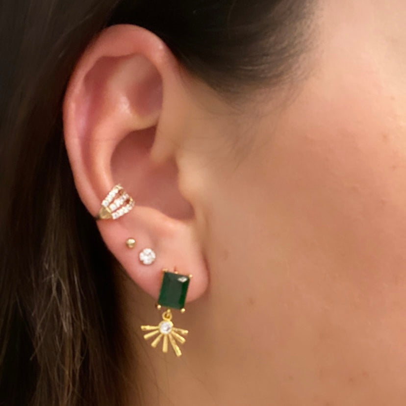 Gina Emerald Earrings
