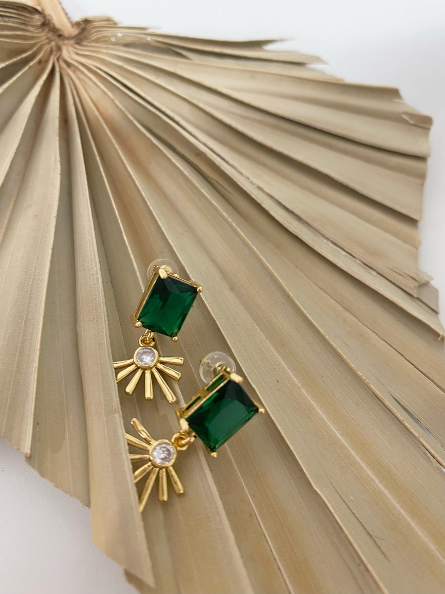 Gina Emerald Earrings